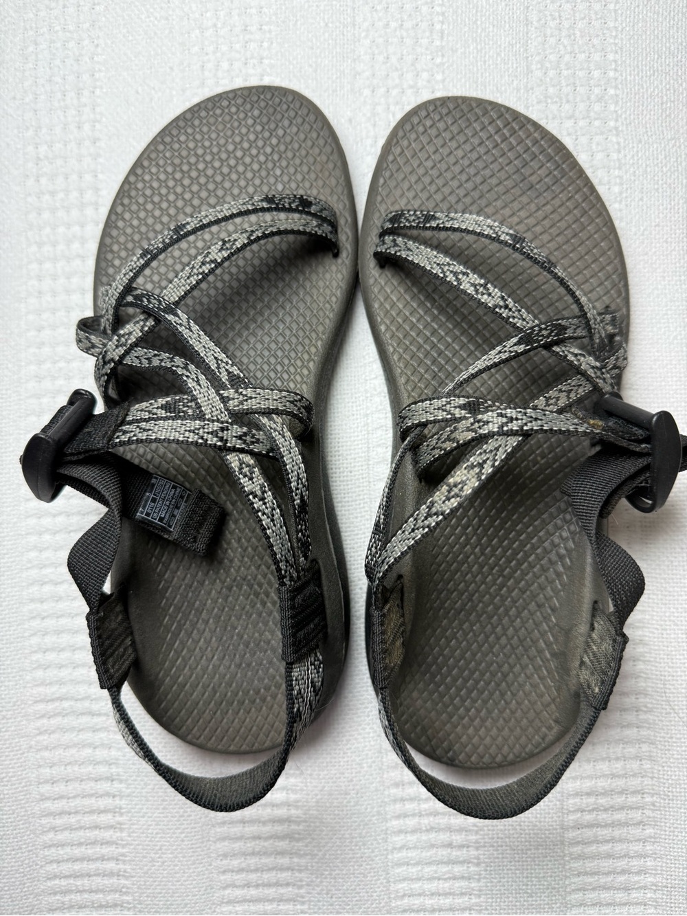 Chaco ZX/2 Classic Hiking Sandals Womens Size 7 Black Gray Double Strap Loop